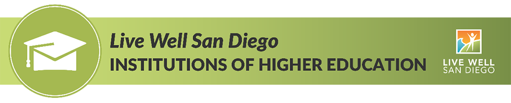 Live Well San Diego Institutions of Higher Education