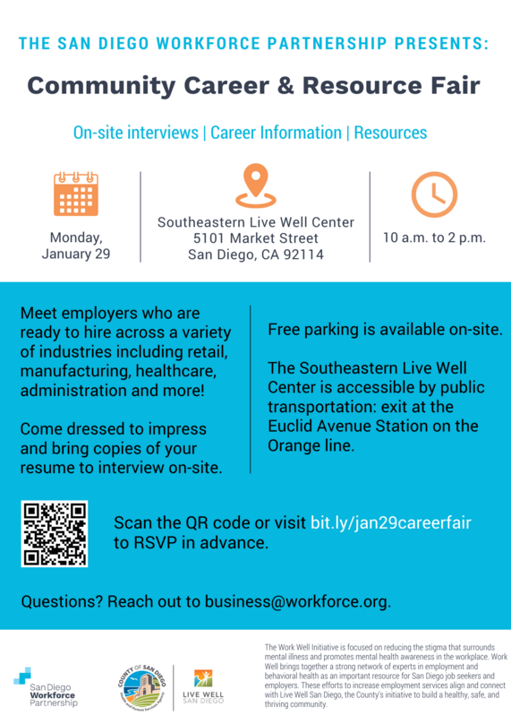 Community Career and Resource Fair Flyer