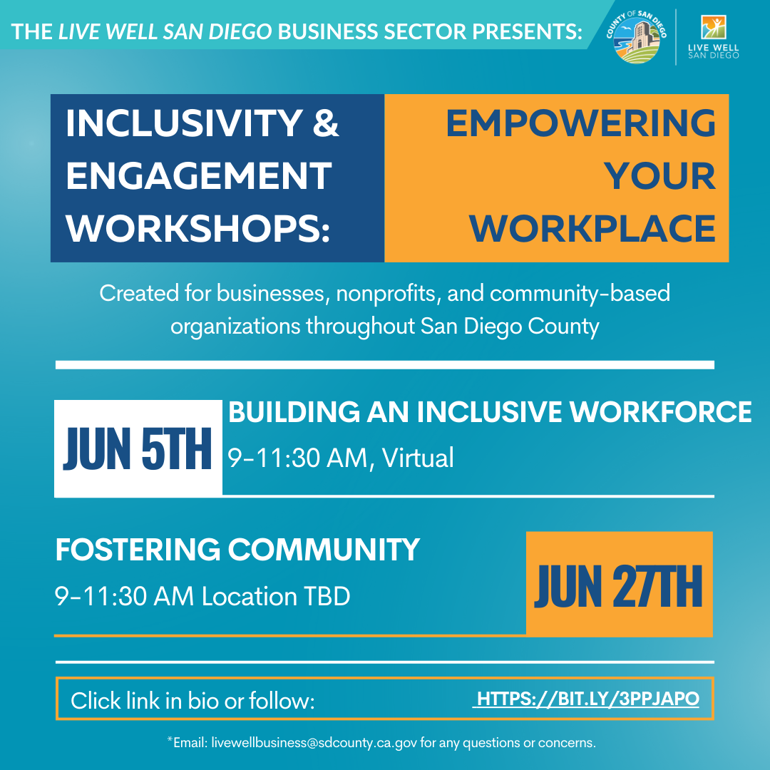 Business Sector Presents: The Inclusivity and Engagement Workshop Series