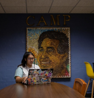 College Assistance Migrant Program - Student working in the CAMP office