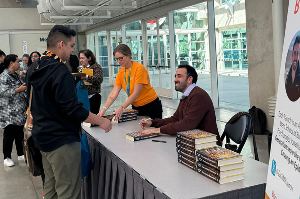 Zach Rausch Book Signing with Attendee