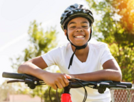 Teen with E-bike