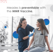 Young Adult Receiving Measles Vaccine 