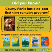 first time camping program