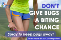 Spray to keep the bugs away 