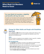 Medi-Cal changes