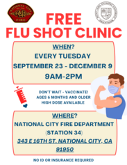 National City Free Flu Shot