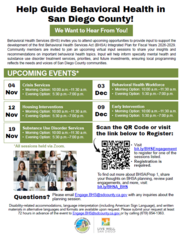 Behavioral Health Info Session