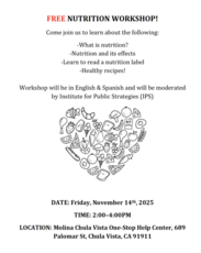 Free Nutrition Workshop