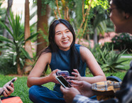 College Students Having Fun