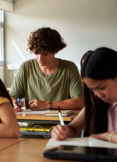Students Focusing in Class