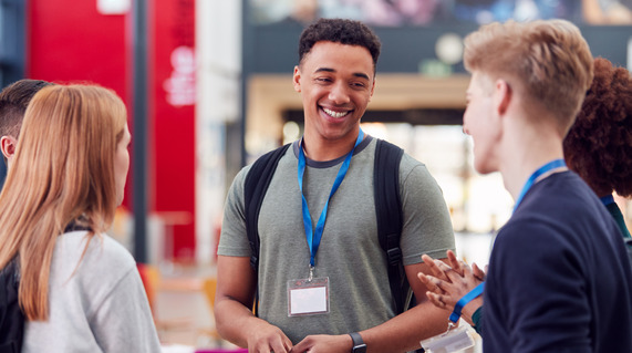 Group of students discussing