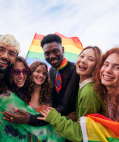 Group of friends celebrating 