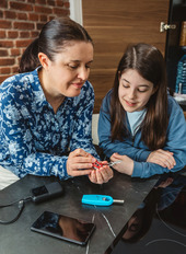 Schools Nurse Discussing Diabetes