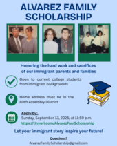 alvarez family scholarship