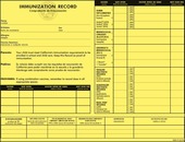 Yellow immunization record