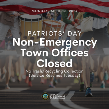 2024 patriots' day graphic