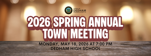 2026 Spring Annual Town Meeting email header