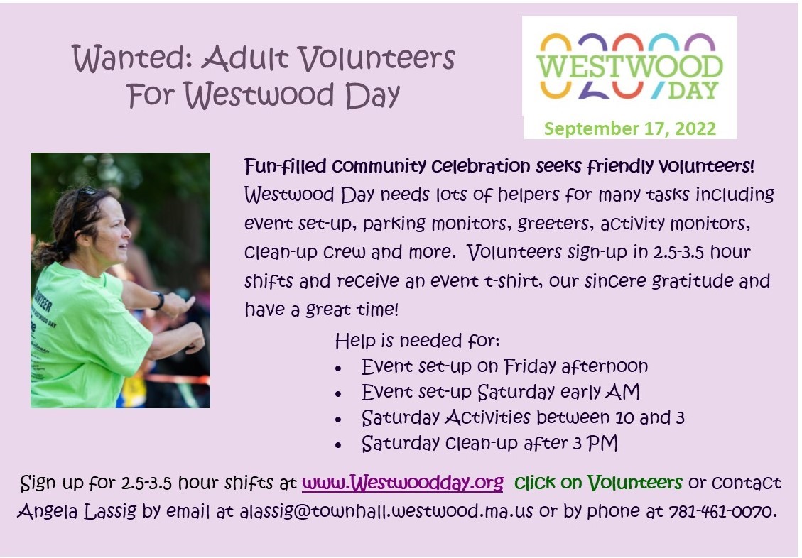 Westwood red- Adult Volunteers