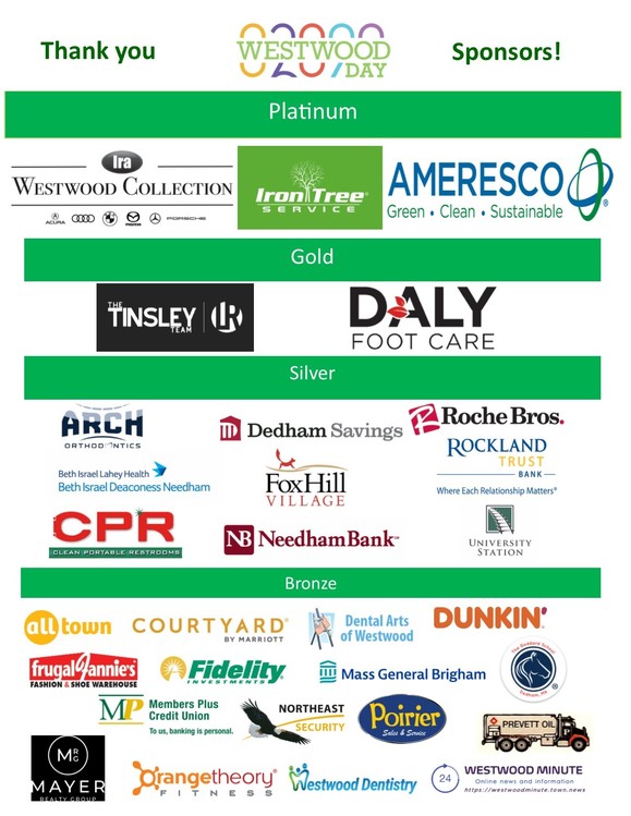 Westwood Day Sponsors 