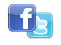 Facebook and Twitter logo