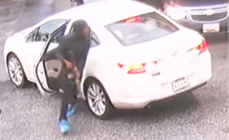 man exiting vehicle