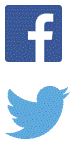 facebook and twitter logos
