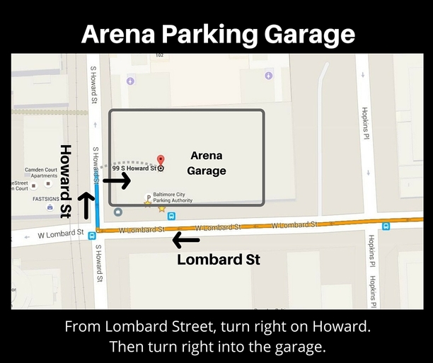 Directions to Arena Garage
