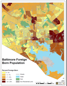Baltimore Foreign Born Population