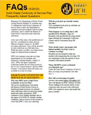 SW Continuity of Service FAQ Document