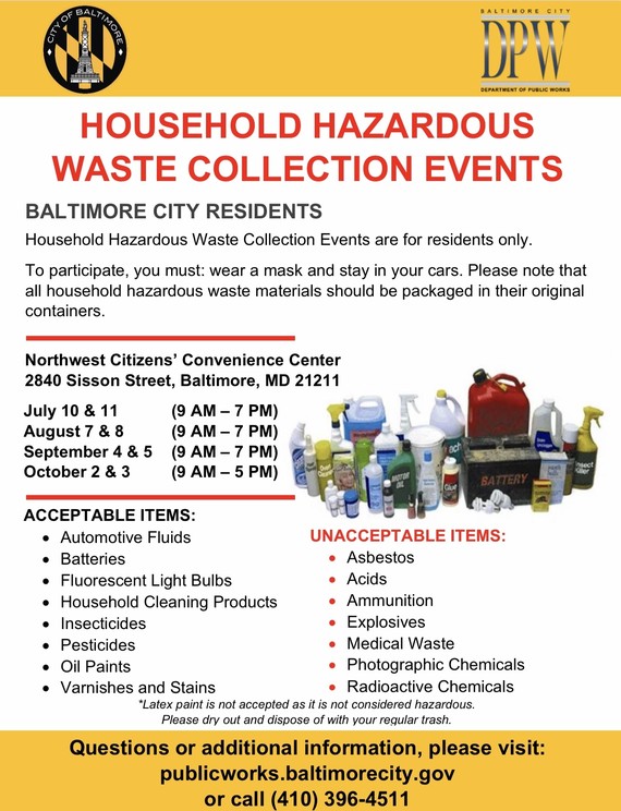 September Household Hazardous Waste