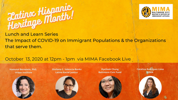 Hispanic Heritage 10-13 Lunch and Learn Facebook Live