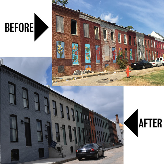 1400 Block N. Bethel Street-Before & After