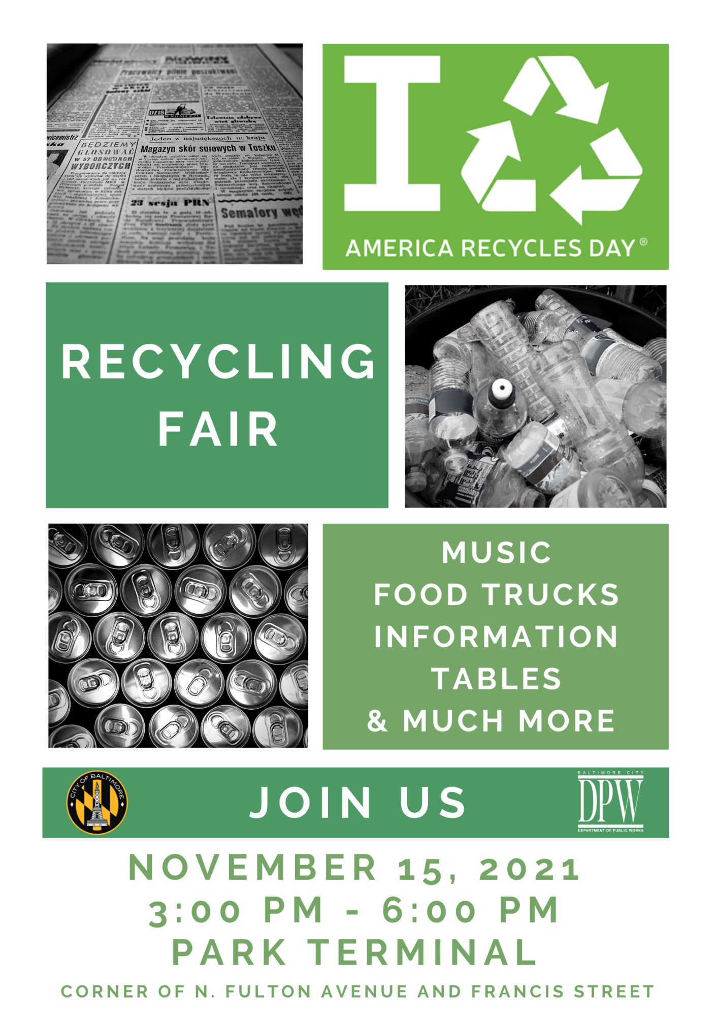 TODAY! Celebrate America Recycles Day! Attend DPW’s Recycling Fair ...