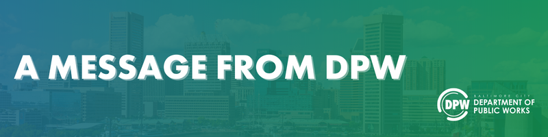 Banner: Message from DPW