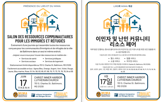 French and Korean LIRS + MIMA Fair Flyers