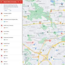 The Mayor's Office of Homeless Services' Resource Map, visit bit.ly/MOHSResourceMap