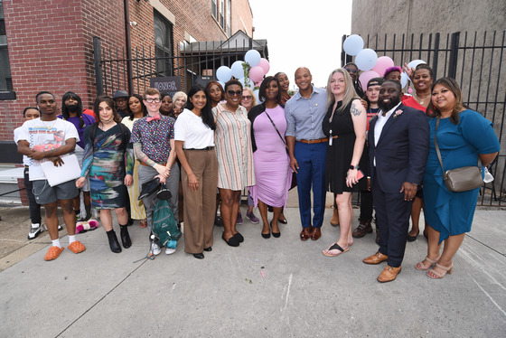 Governor Moore and Lt. Governor Miller toured a housing facility at Baltimore Safe Haven, a drop-in center for the LGBTQIA+ community.