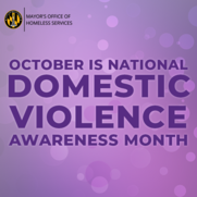 October is Domestic Violence Awareness Month