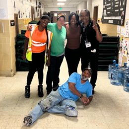 MOHS Staff preparing emergency shelter during Hurricane Debby