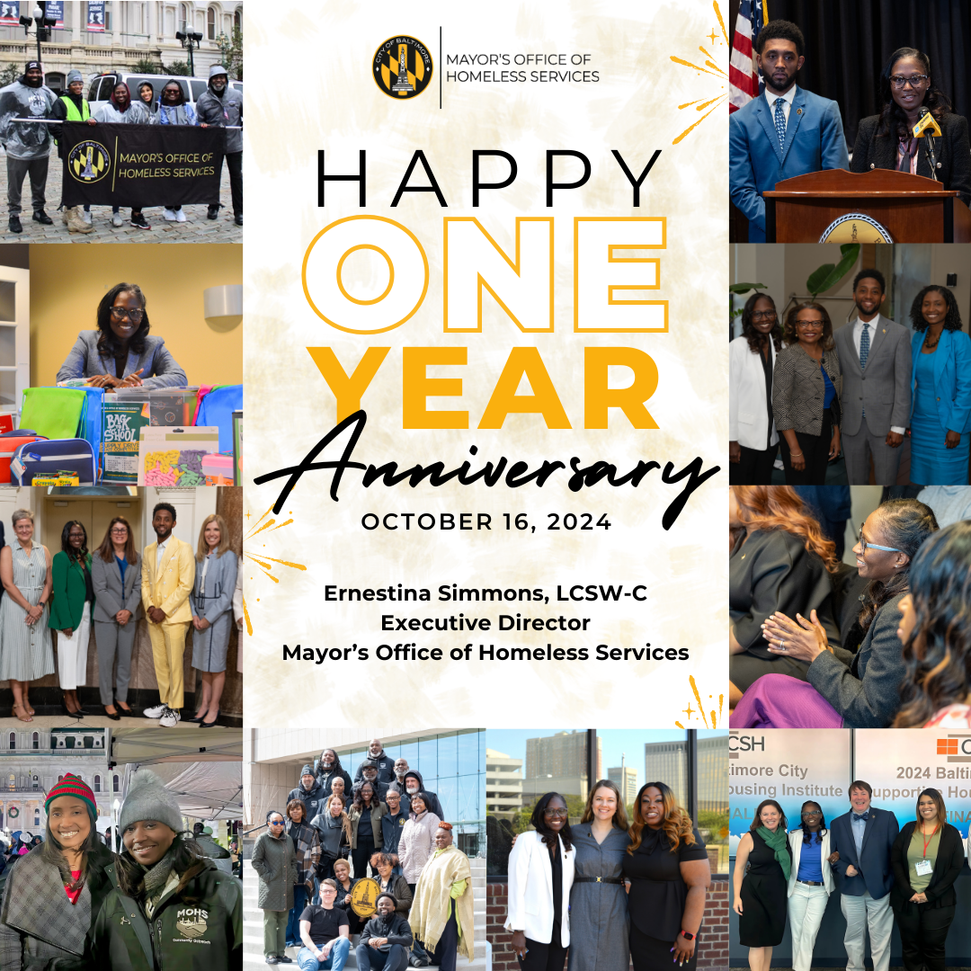 Collage of pictures featuring MOHS Executive Director at different events and initiatives during her first year in the position.