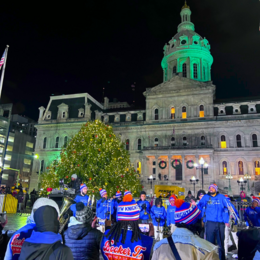 Mayor Scott's 2023 Annual Tree Lighting in front of City Hall
