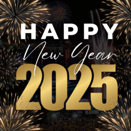 Happy New Year 2025 graphic