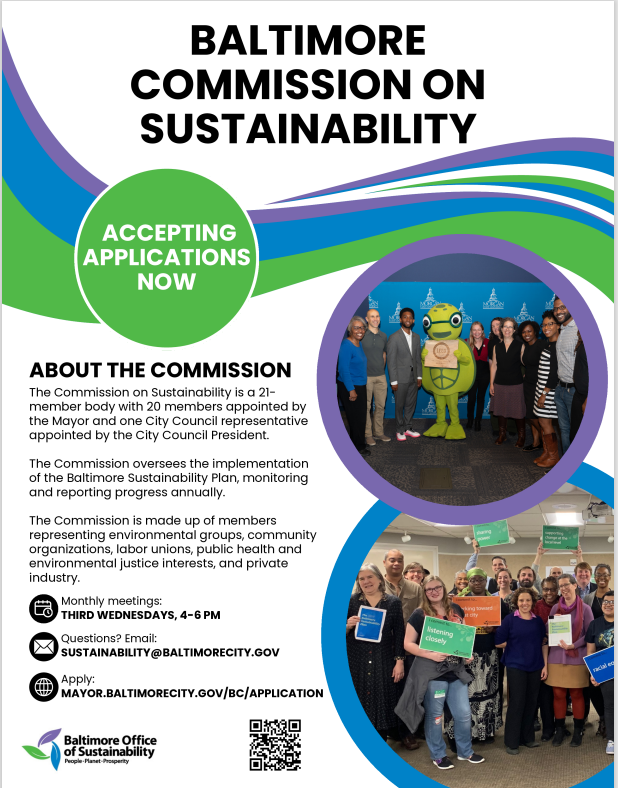 sustainability commission recruitment flyer
