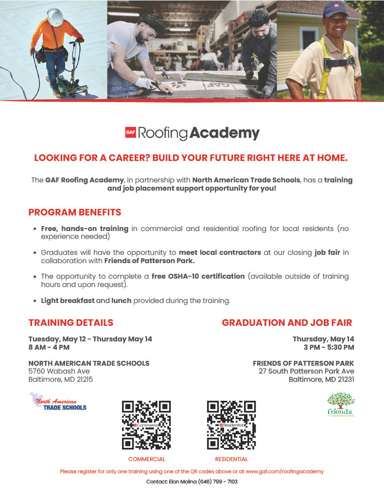 baltimore roofing academy flyer eng