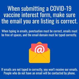 COVID-19 vaccine interest form