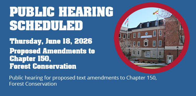 Public Hearing Forest Conservation