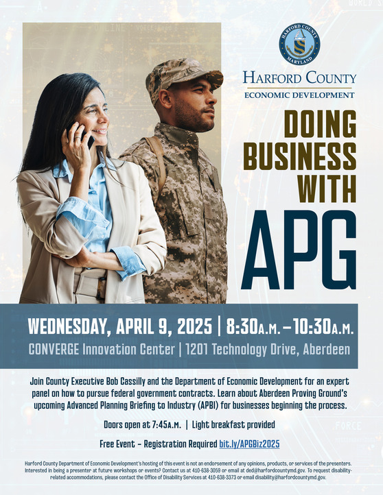 Doing Business with APG event flyer