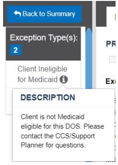 Important Reminder about Eligibility Exceptions Inside! - Provider ...