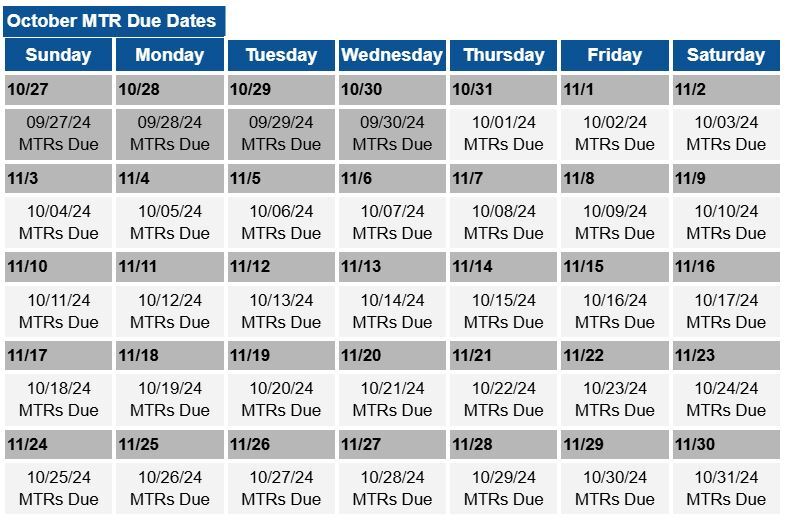 oct 2024 mtr dates
